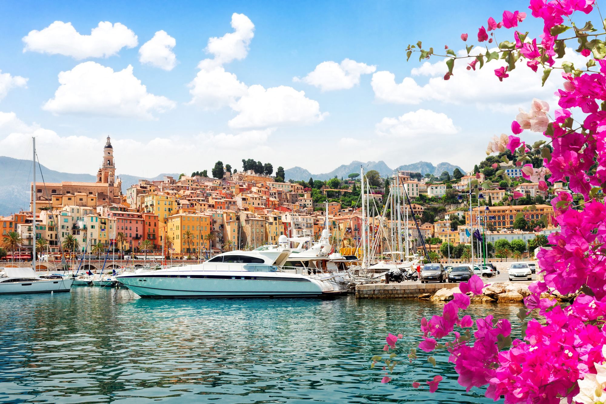 Harbour town on the French Riviera